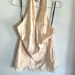 Laundry by Shelli Segal Halter top 100% silk size large Brand New Condition